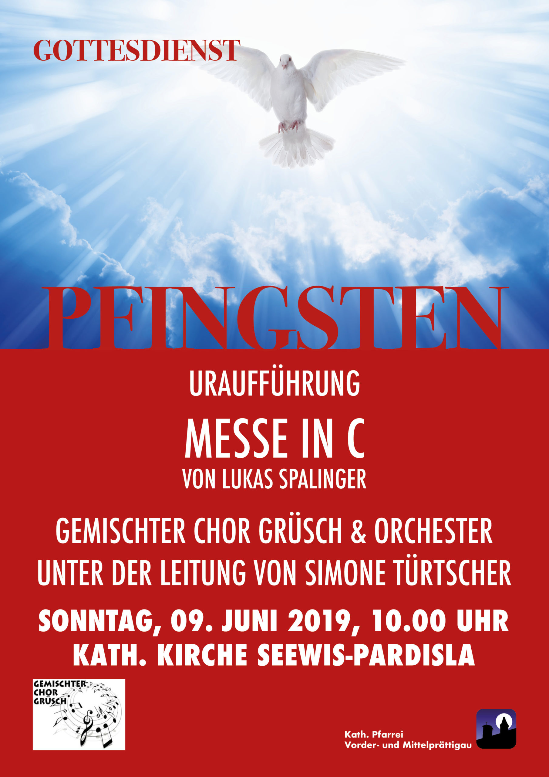 Uraufführung "Messe in C" an Pfingsten