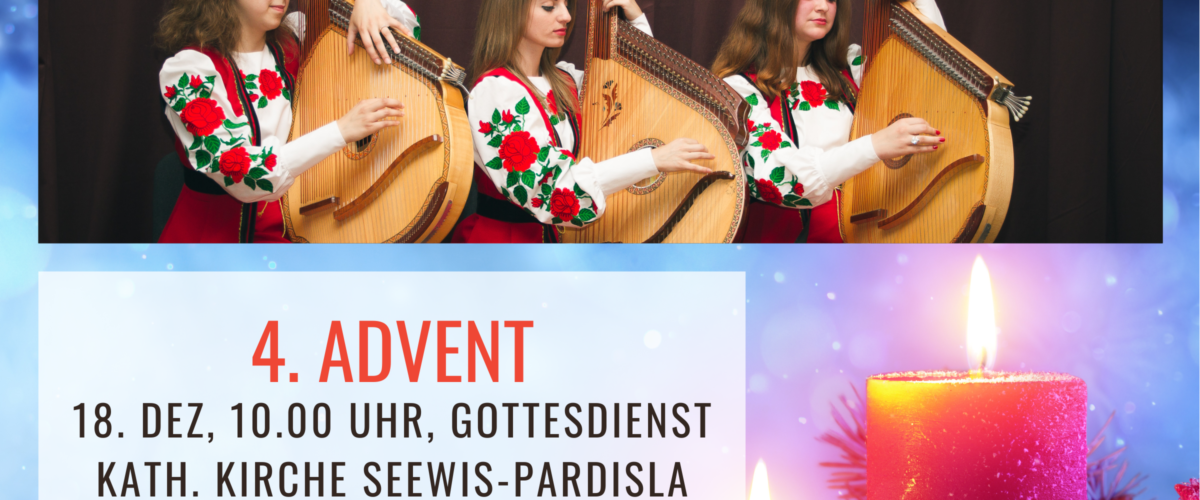 4. Advent: Ukrainische Melodien im Gottesdienst in Seewis-Pardisla