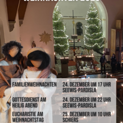 Weihnachtsgottesdienste in Seewis-Pardisla und Schiers