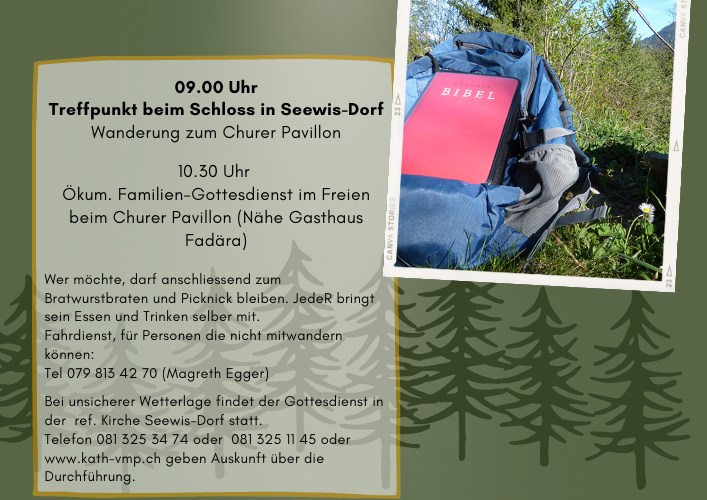 Wanderung und Rucksack-Gottesdienst