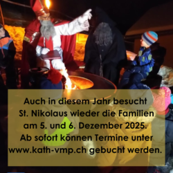 St. Nikolaus kommt auf Besuch