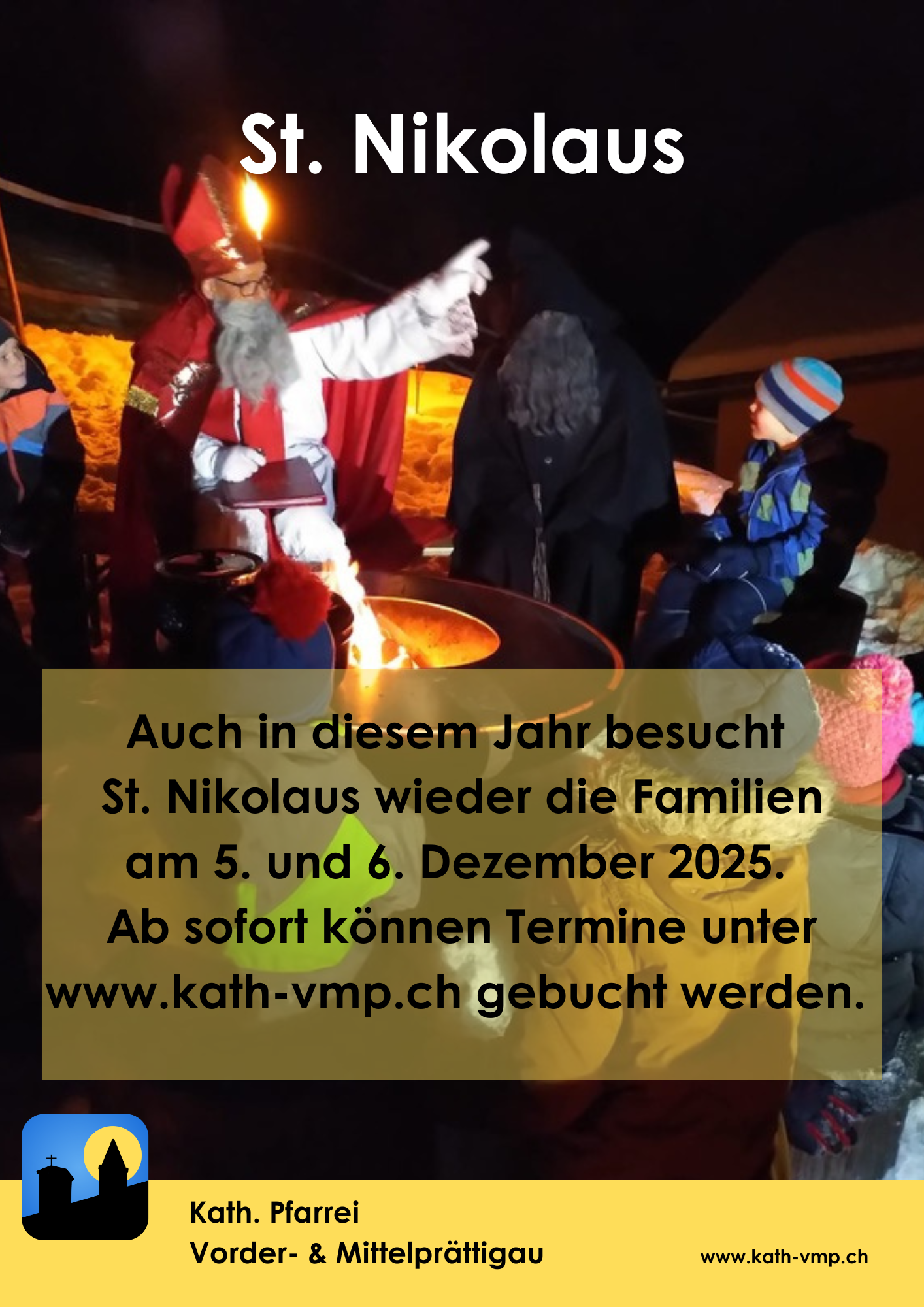 St. Nikolaus kommt auf Besuch
