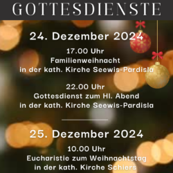 Gottesdienste an Weihnachten