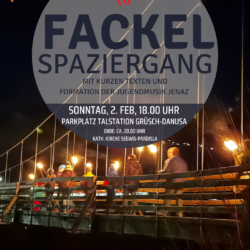 Fackelspaziergang mit Feuershow