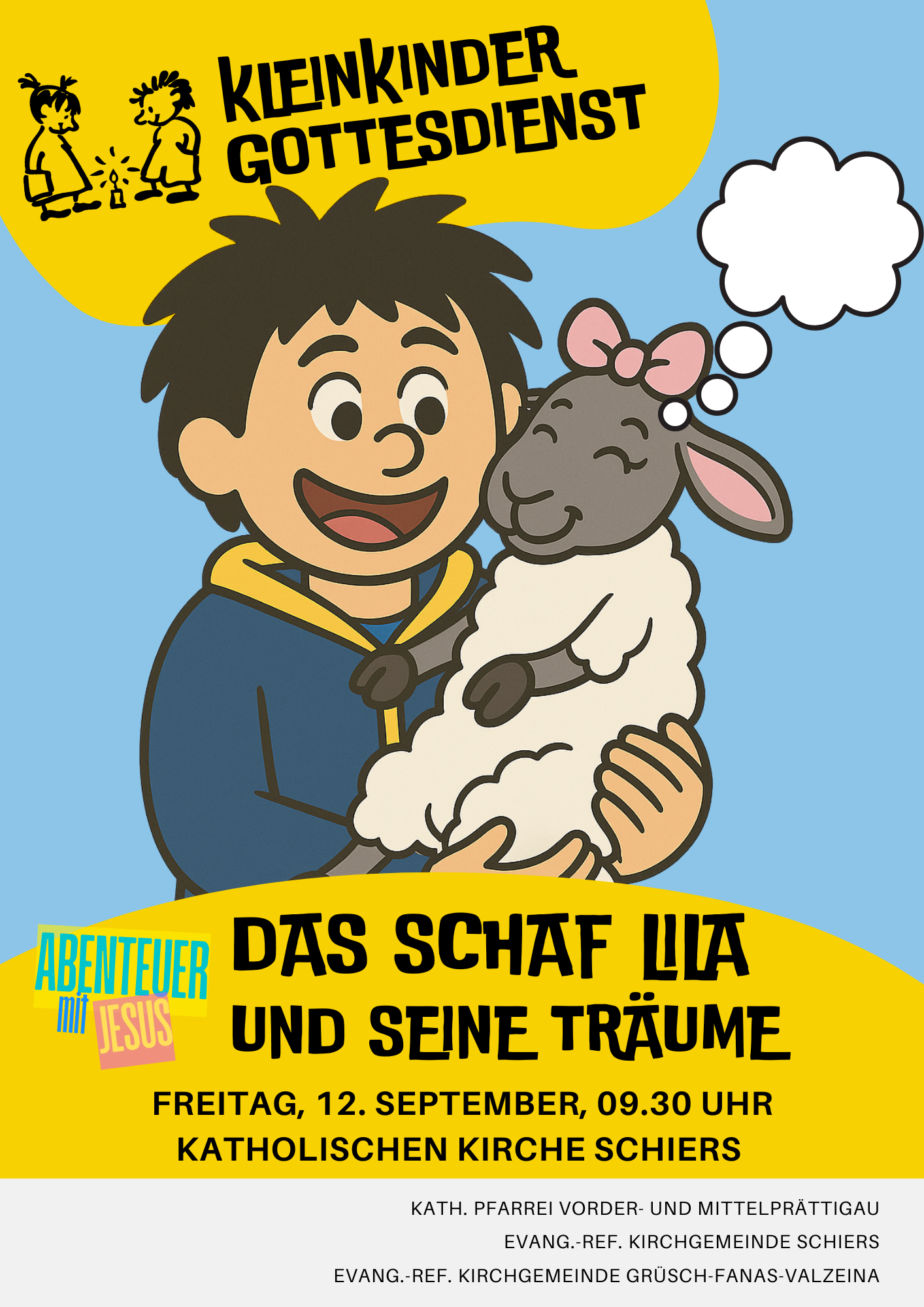 Kleinkindergottesdienst: Das Schaf Lila und seine Träume