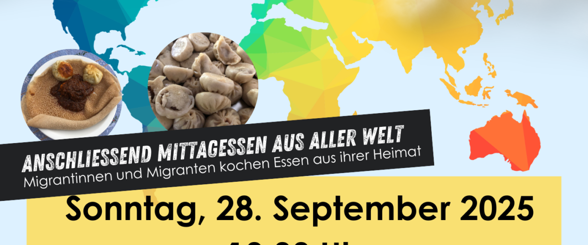 Tag der Migratinnen und Migranten mit gemeinsamem Mittagessen aus aller Welt