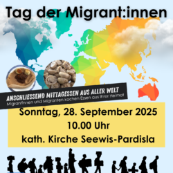 Tag der Migratinnen und Migranten mit gemeinsamem Mittagessen aus aller Welt