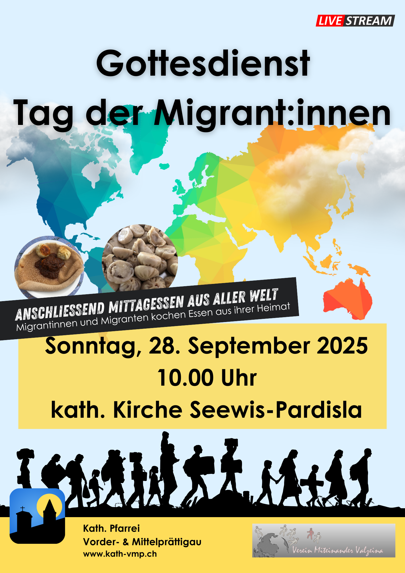 Tag der Migratinnen und Migranten mit gemeinsamem Mittagessen aus aller Welt