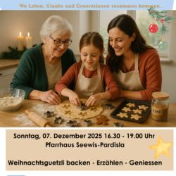 Generationenküche: Weihnachtsguezli backen - Erzählen - Geniessen