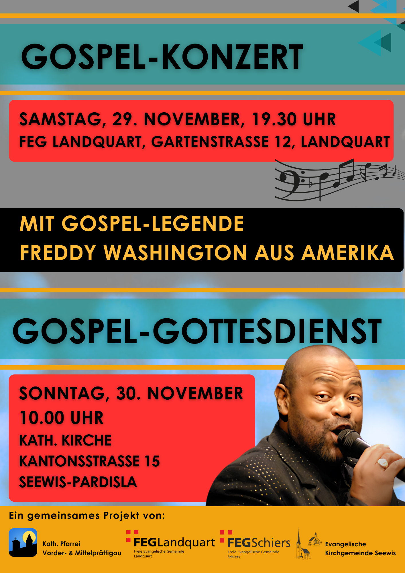 Gospelkonzert und Gottesdienst