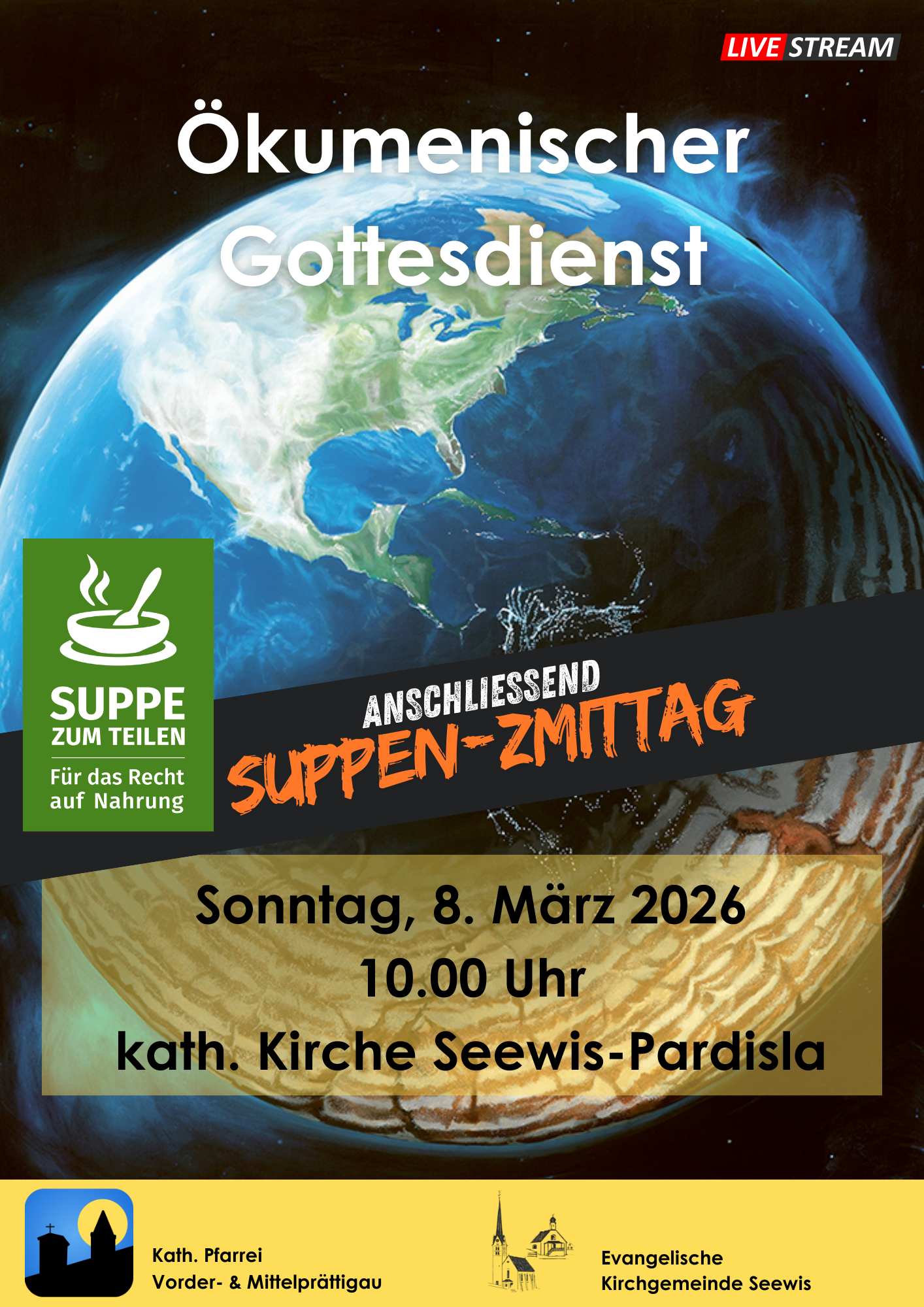 Ökumenischer Gottesdienst mit Suppenzmittag