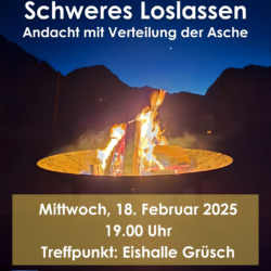 Schweres loslassen - Andacht mit Verteilung der Asche