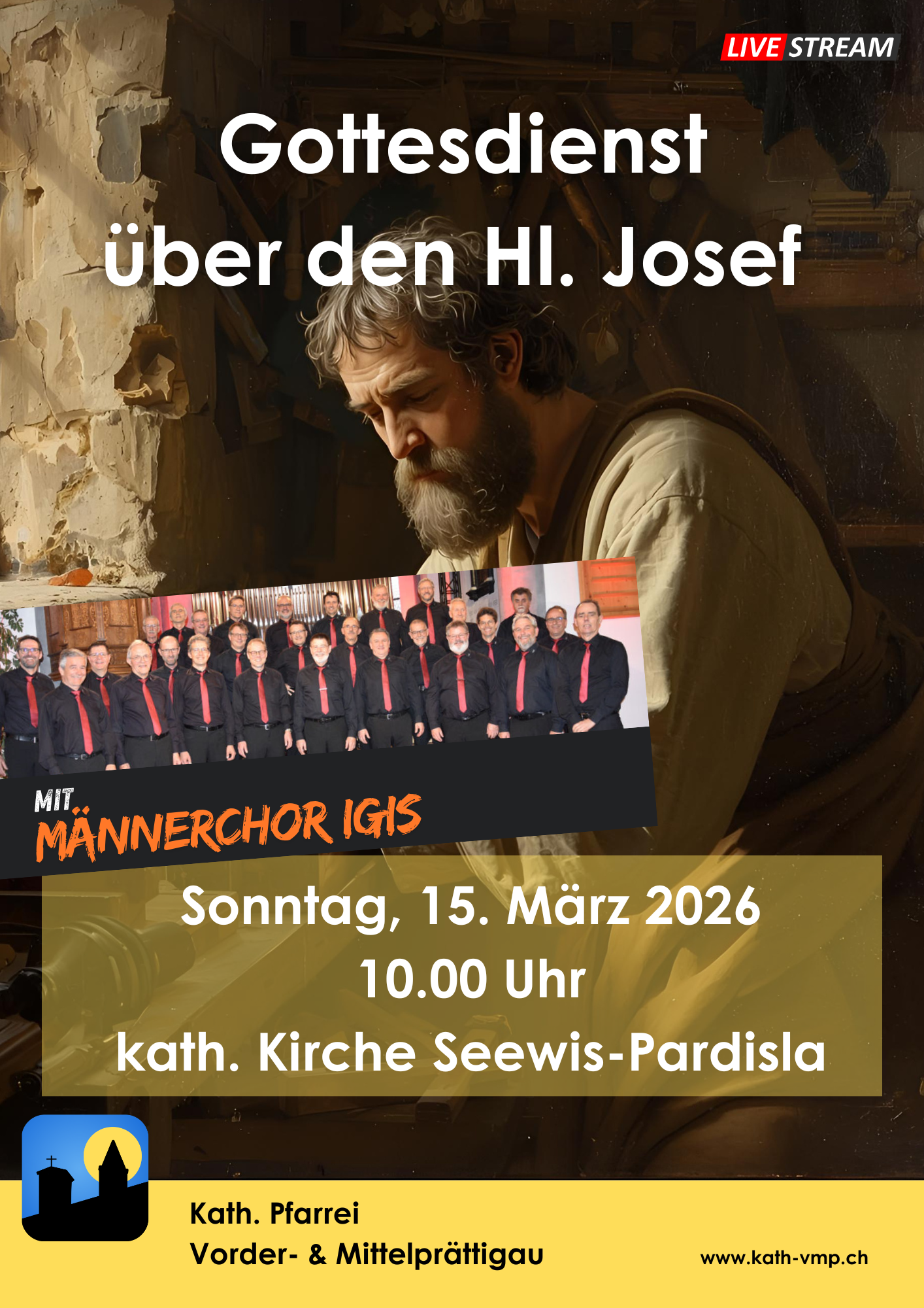 Gottesdienst mit Männerchor Igis