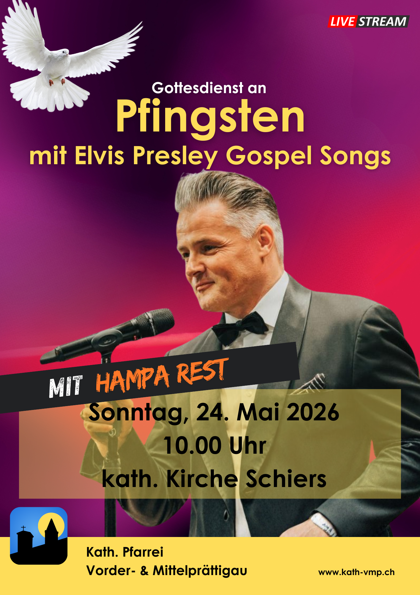 Pfingstgottesdienst mit Gospel Songs von Elvis Presley