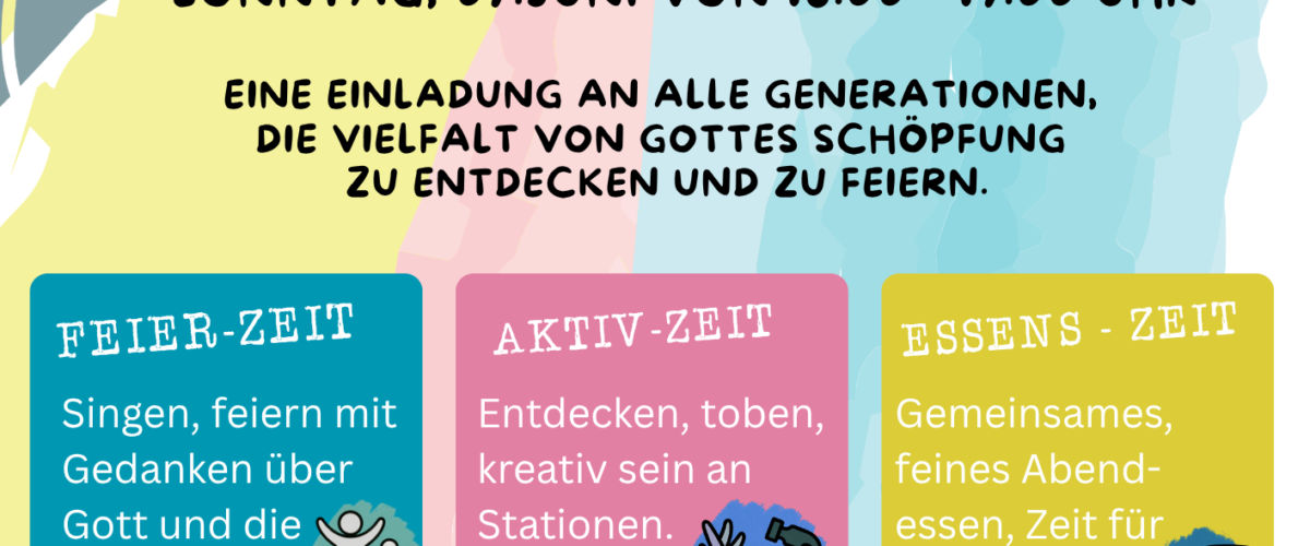 Kirche kunterbunt: "Schöpfung - Gottes Geschenk"
