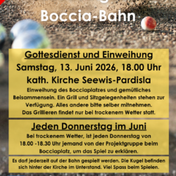 Einweihung Boccia-Bahn und Spielmöglichkeiten